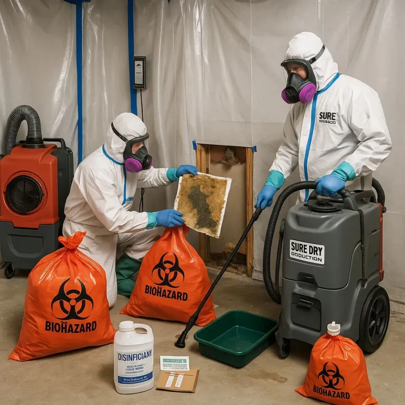 Contaminated Water Handling Protocols process in Monte Grande, PR